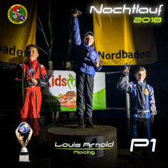 Das Podium der Altersklasse K1 - von links nach rechts - Robin Böhm, Louis Arnold, Noah Schläfer